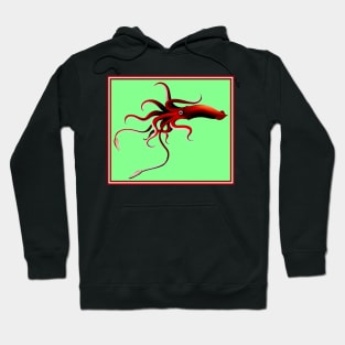 Giant Squid : Deep Water Sea Creature Print Hoodie